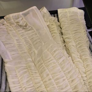 i am gia white ophelia ruched jumpsuit